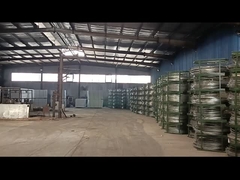 Barbed wire mesh fencing